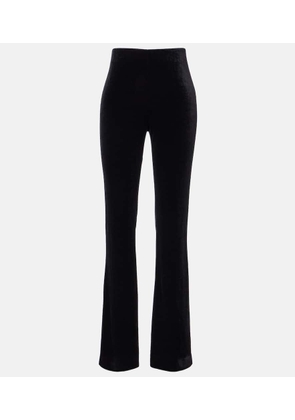 Dorothee Schumacher Soft Elegance high-rise velvet flared pants