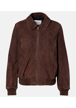 Yves Salomon Suede bomber jacket