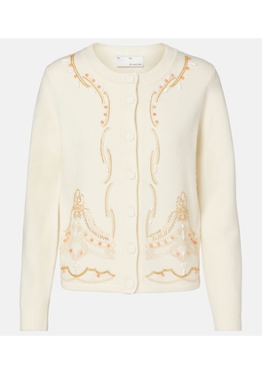 Xu Zhi Embellished wool cardigan