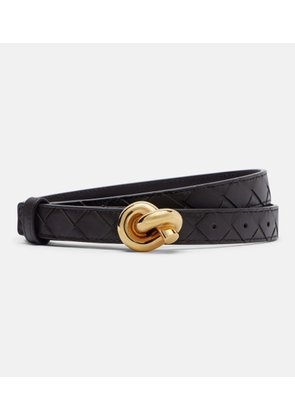 Bottega Veneta Knot Intrecciato leather belt