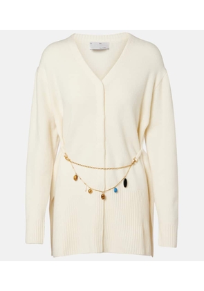 Xu Zhi Belted wool cardigan
