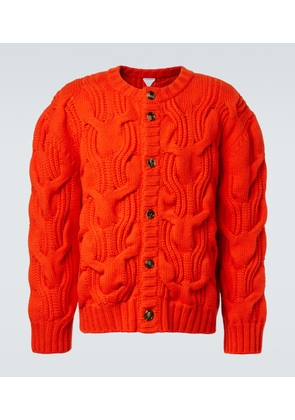 Bottega Veneta Cable-knit wool cardigan