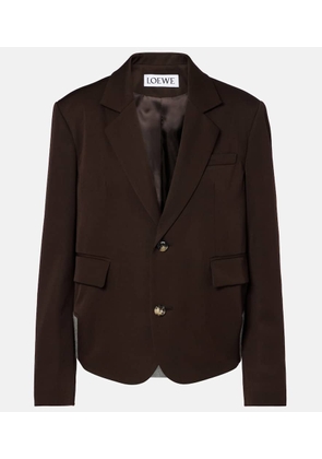 Loewe Gathered wool blazer