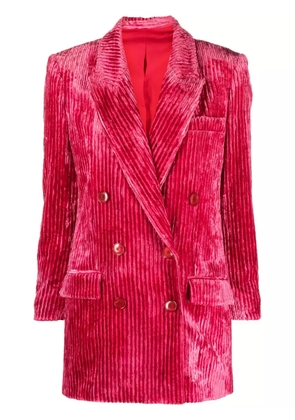 ISABEL MARANT Dita double-breasted corduroy blazer - Pink