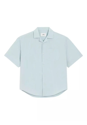 AMI Paris short-sleeve button-up shirt - Blue