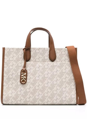Michael Michael Kors monogram-print canvas tote bag - Neutrals