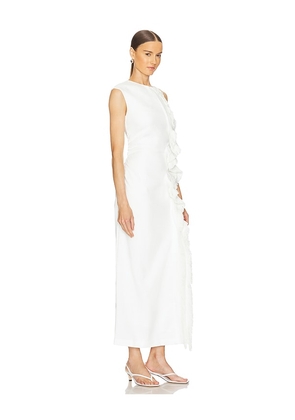 Clea Elijah Fringe Dress in White. Size S. Also in XS.