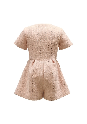 Bardot Junior Estelle Boucle Playsuit in Pink. Size 4. Also in 6, 7.