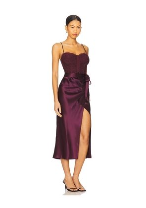 CAMI NYC Tricia Corset Dress in Purple. Size 0. Also in 4.