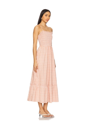 Cleobella Magnolia Ankle Dress in Coral. Size S. Also in XS.