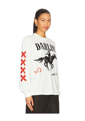 Darlin Horseman Top in Ivory. Size L. Also in M, XL.