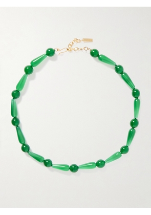 Completedworks - The Depths Of Time Recycled Gold Vermeil Chalcedony Necklace - Green - One size