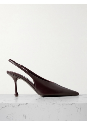 Jimmy Choo - Isa 80 Leather Pumps - Burgundy - IT35,IT36,IT36.5,IT37,IT37.5,IT38,IT38.5,IT39,IT39.5,IT40,IT40.5,IT41,IT41.5,IT42