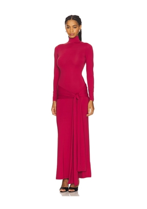 Bardot Alix Maxi Tie Front Dress in Burgundy. Size 10. Also in 12, 2, 4, 6, 8.