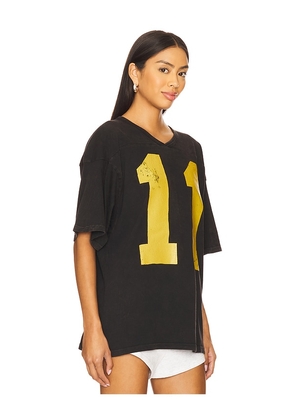 DAYDREAMER Oversized Jersey Shirt in Black. Size S. Also in L, M, XL, XS.