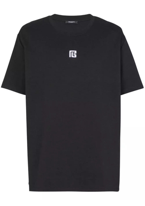 Balmain logo-embroidered t-shirt - Black