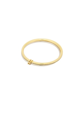 BRACHA Tribecca Two Tone Bracelet in Metallic Gold.