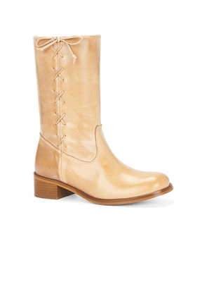 Dico Copenhagen Julia Side Laces Gaucho Boot in Tan. Size 36. Also in 37, 38, 40, 41.
