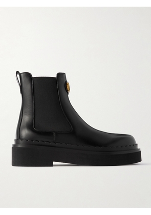 Valentino Garavani - Beatle Vlogo Leather Ankle Boots - Black - IT36,IT36.5,IT37,IT37.5,IT38,IT38.5,IT39,IT39.5,IT40,IT40.5,IT41