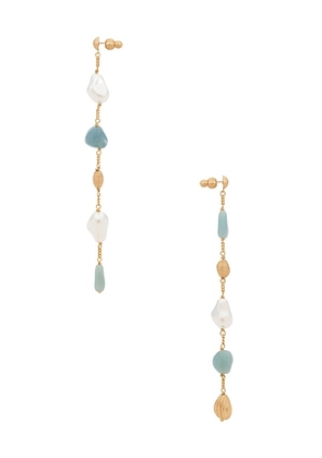 Cult Gaia Verona Earring in Baby Blue,Ivory.