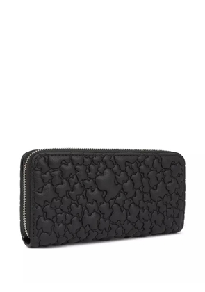 TOUS logo-embossed zip-around wallet - Black