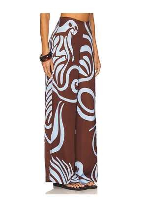 Eugenia Fernandez Senda Pants in Brown. Size L. Also in M, S, XS.