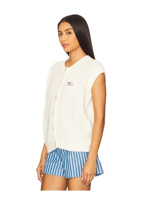 American Vintage Crashway Vest in Ivory. Size L. Also in M, S.