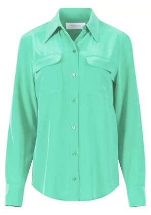 Equipment Signature silk shirt - Green