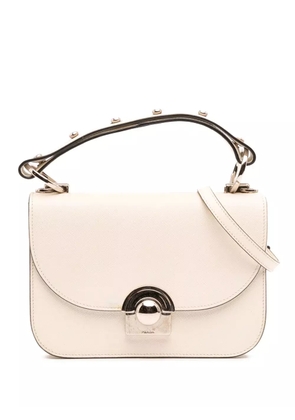 Prada Pre-Owned 2016 Saffiano Lux Arcade satchel - White