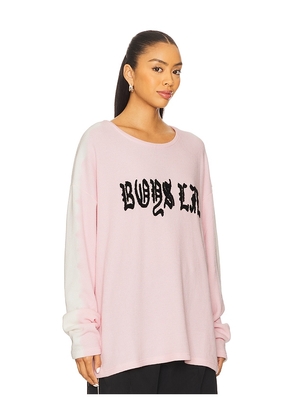 Boys Lie High Class Private School Bf Tee in Pink.