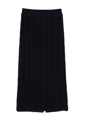 BOMPARD tweed elasticated midi skirt - Blue