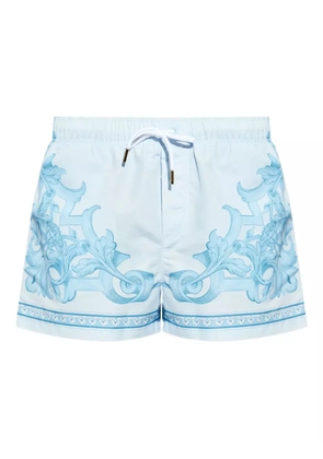 Versace ornamental-print swim shorts - Blue