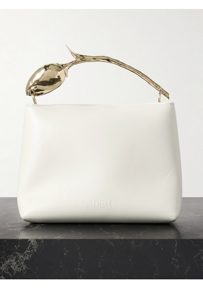 Erdem - Bloom Mini Leather Clutch - White - One size