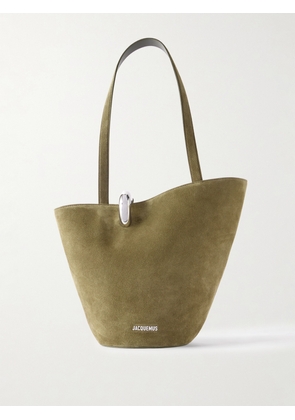 Jacquemus - Le Bambola Moyen Embellished Suede Bag - Green - One size