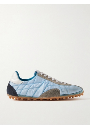 Maison Margiela - Sprinter Leather And Brushed Suede-trimmed Shell Sneakers - Blue - IT35,IT36,IT37,IT38,IT39,IT40,IT41
