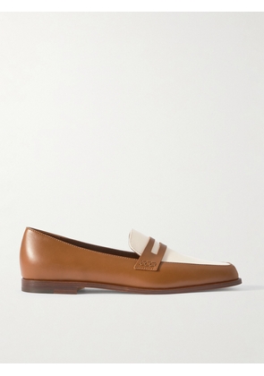 Manolo Blahnik - Polonoff Two-tone Leather Loafers - Brown - IT36,IT36.5,IT37,IT37.5,IT38,IT38.5,IT39,IT39.5,IT40,IT40.5,IT41,IT41.5,IT42,IT43