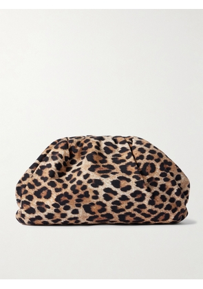 Loeffler Randall - Bailey Leopard-print Satin Clutch - Animal print - One size