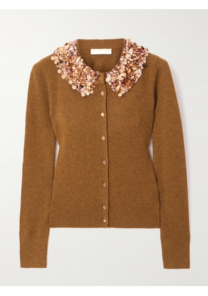 Ulla Johnson - Margaux Sequin-embellished Cashmere Cardigan - Metallic - x small,small,medium,large,x large