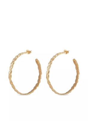 Gas Bijoux Aliane hammered hoop earrings - Gold