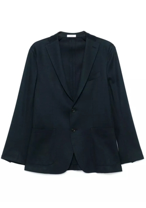 Boglioli piqué-weave blazer - 0780 NAVY