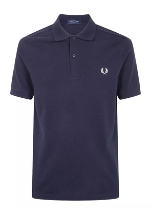 Fred Perry laurel wreath-embroidered polo shirt - Blue