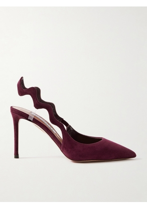 Aquazzura - Artiste 85 Suede Pumps - Purple - IT36,IT36.5,IT37,IT37.5,IT38,IT38.5,IT39,IT39.5,IT40,IT40.5,IT41,IT41.5,IT42