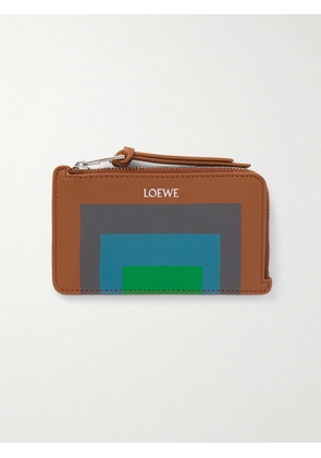 LOEWE - + Josef Albers Printed Leather Cardholder - Multi - One size