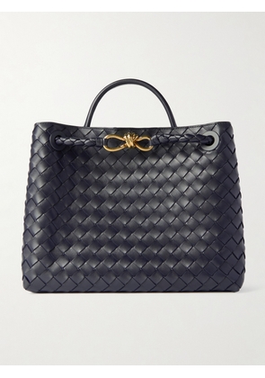 Bottega Veneta - Andiamo Medium Intrecciato Leather Tote - Blue - One size