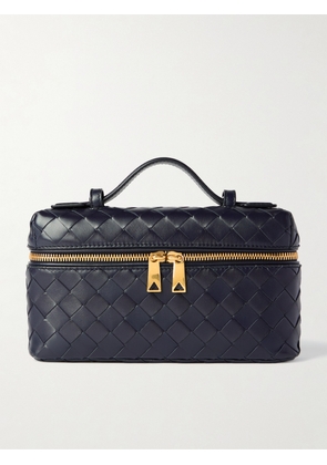 Bottega Veneta - Bang Bang Vanity Intrecciato Leather Tote - Blue - One size