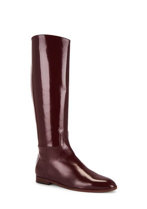 GIA BORGHINI Marta Boot in Burgundy. Size 36. Also in 37, 38, 38.5, 40.