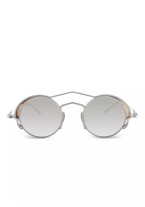 Rigards titanium round-frame sunglasses - Silver