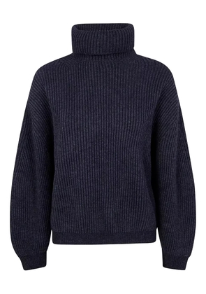 Semicouture Casta roll-neck ribbed sweater - Grey