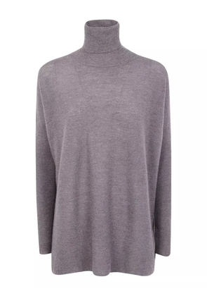 Gentry Portofino turtleneck ribbed sweater - Grey