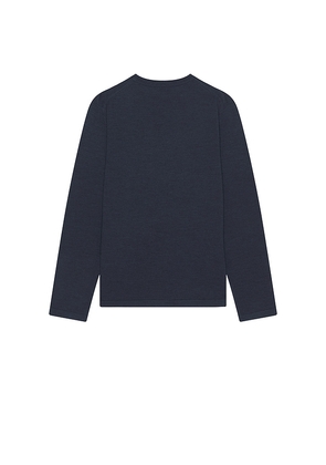 SIMKHAI Peter Long Sleeve Pullover Sweater in Navy. Size L. Also in M, XL/1X.